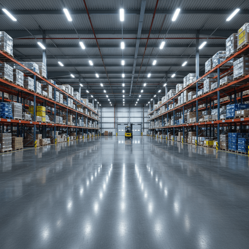 Industrial warehouse floor